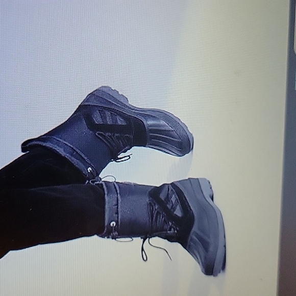 Jousen black winter snow boots waterproof lightweight nylon AMY693 Size 8 NEW… - Picture 10 of 12